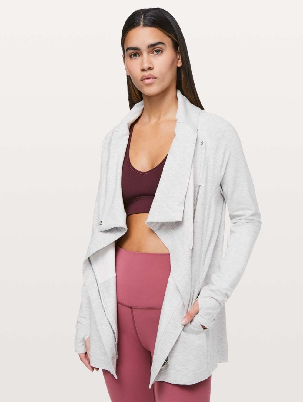 Lululemon Coast Easy Wrap Heathered Core Ultra Light Grey